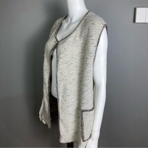 Isabel Marant sweater vest thick knit open pockets lagenlook layering soft small